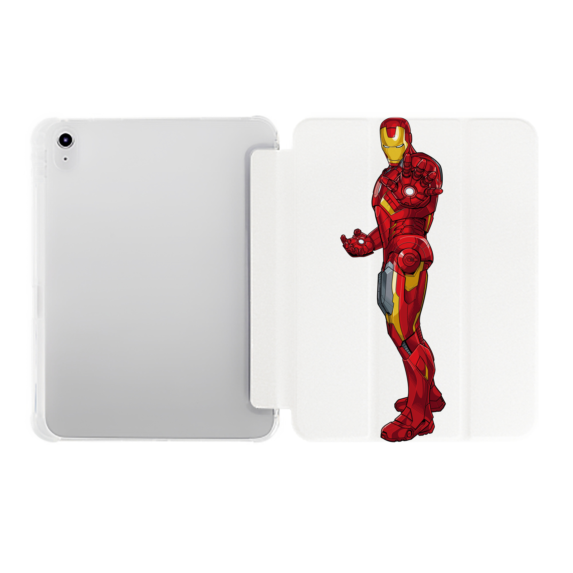 （画像用） アベンジャーズ The Avengers IPad ケース ペン収納付き 三つ折りスタンド PUレザー×シリコン 対応機種9.5/10.5/10.9インチ